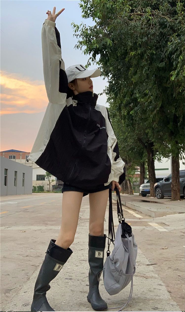 Sun Protection Clothing For Women Retro Workwear Outdoor Jacket Coat