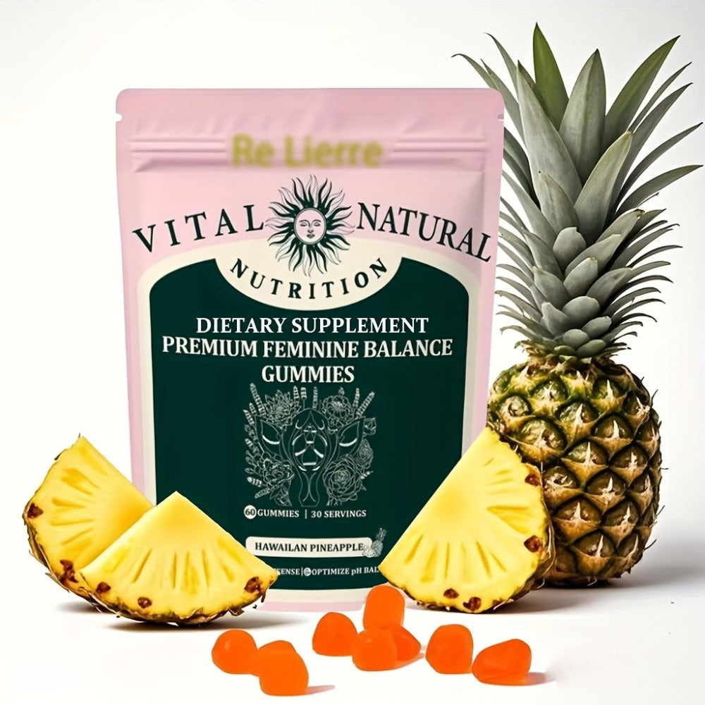 Vitamin C Probiotic Gummies for Women's Health, Hawaiian Pineapple Flavour, Daily Immune & Gut Support Supplement for Women —
