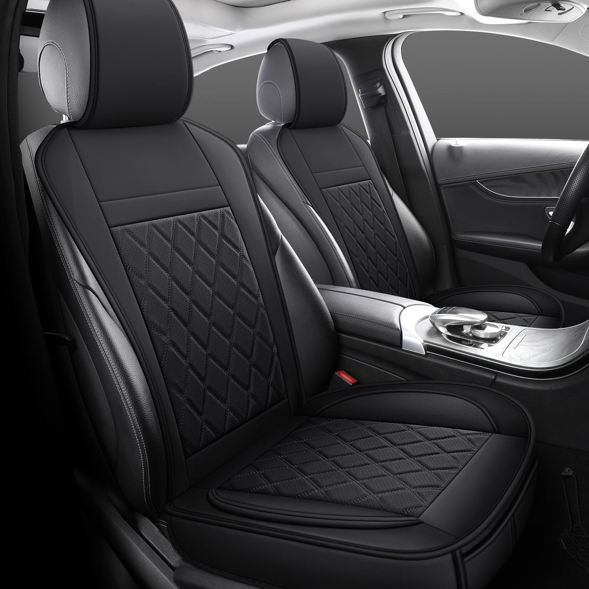 Car Seat Covers Front Pair with Full-Surround High-Back Design and Fifteen Color or Pattern Options — image 48