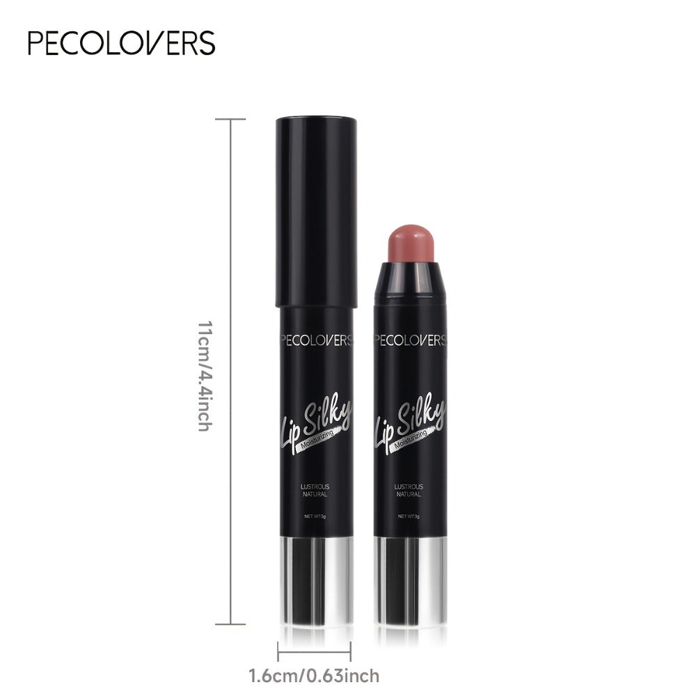 Lipstick Set, PECOLOVERS 6-Piece Cream Crayon Collection with Nude, Rose, Berry and Red Colors — image 5