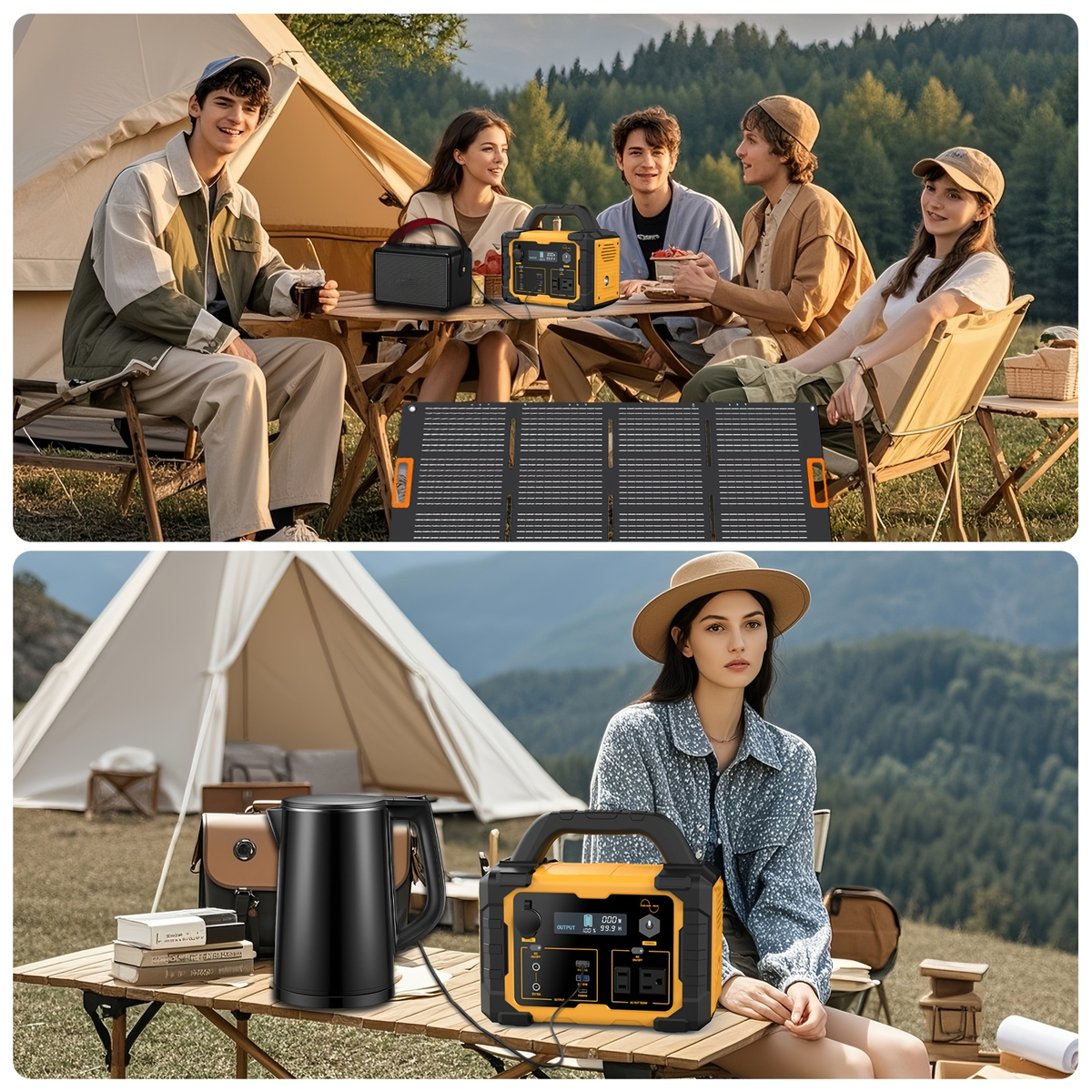 Portable Power Station 294Wh 300W with 600W Peak, Eight Outputs, AC, DC, USB-C and LED Light — image 9
