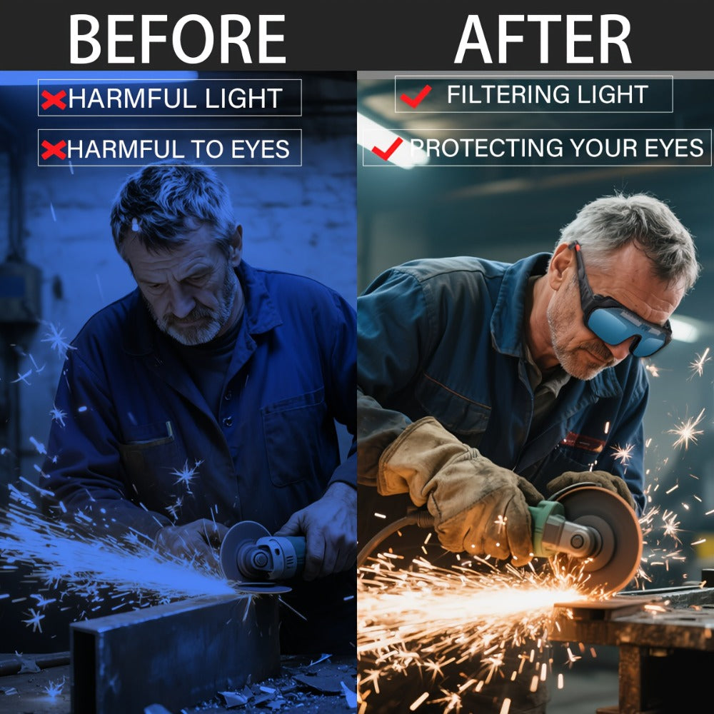 Auto-Darkening Welding Goggles True Color Lens – Anti-Glare Safety Glasses for TIG MIG MMA Plasma Welding — image 8