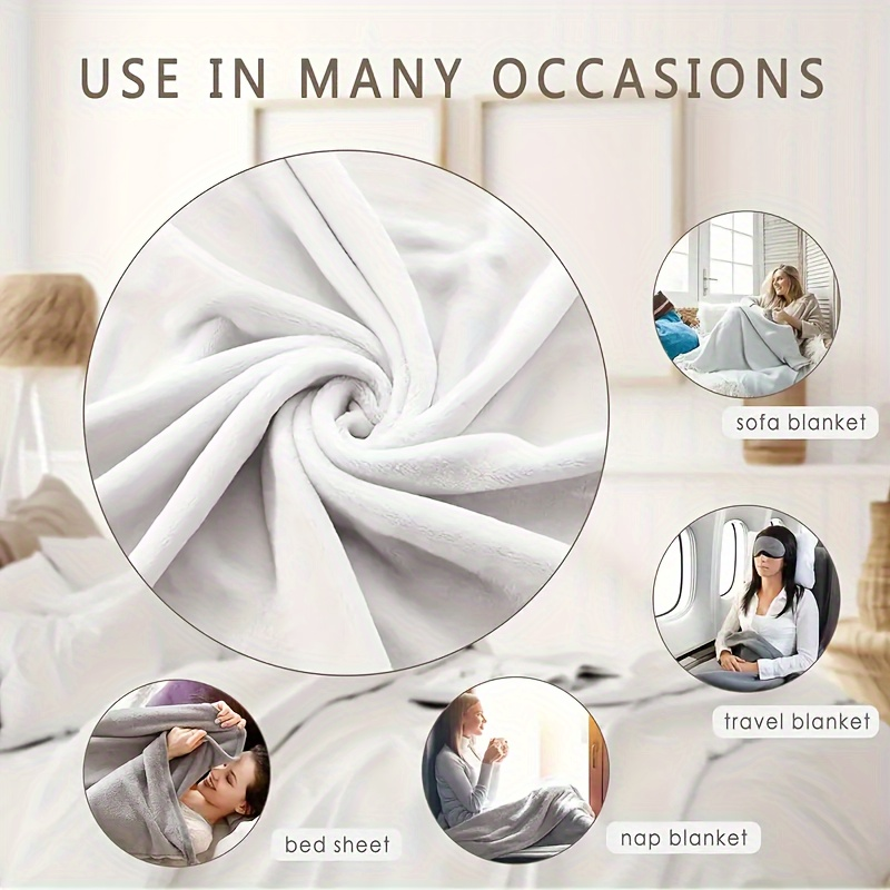 Vintage Floral Flannel Throw Blanket 200-250GSM Washable — image 4