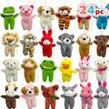 24-Piece Assorted Mini Plush Animal Set with 2–3 Inch Figures, Hanging Loops and Random-Color Option — image 8