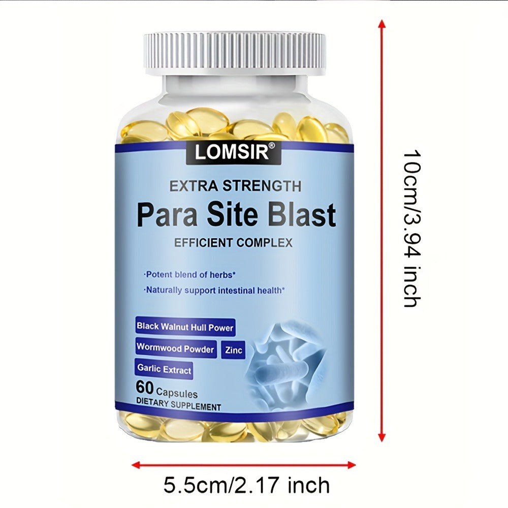 Colon Cleanse Supplement with Black Walnut Hull & Wormwood Powder for Gut Detox Parasite Cleanse Intestinal Health & Digestiv