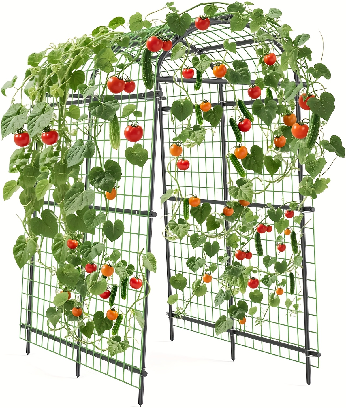 Climbing Arch Trellis 7.5ft Adjustable Metal Grid Garden Archway — image 8