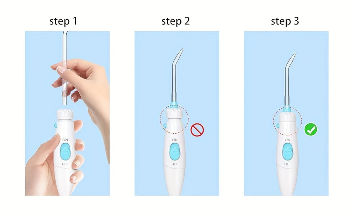 Water Flosser for Teeth & Braces 600ml Large Tank – 10 Adjustable Pressure Levels 8 Nozzles IPX4 Waterproof Professional Oral
