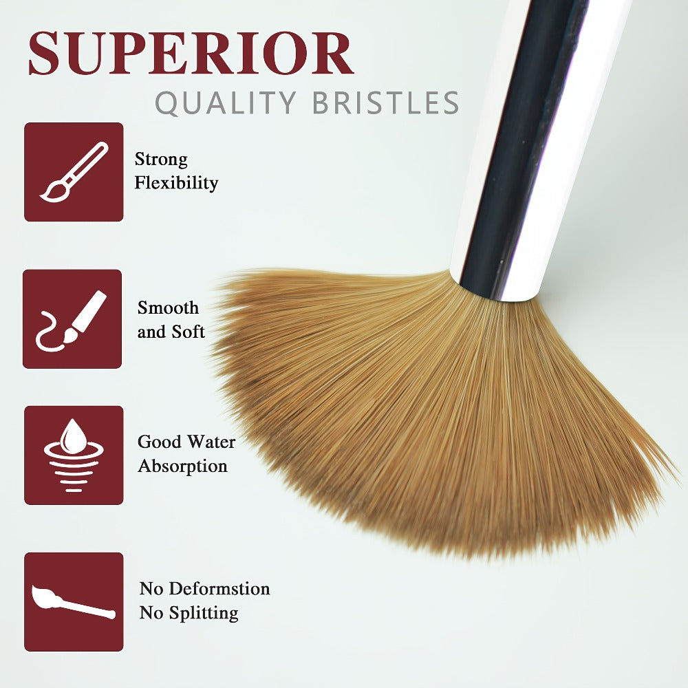 Kolinsky Acrylic Nail Brush Round Head Red Wine Wooden Handle – Professional Brush for Acrylic Extension Nail Art Sculpting &