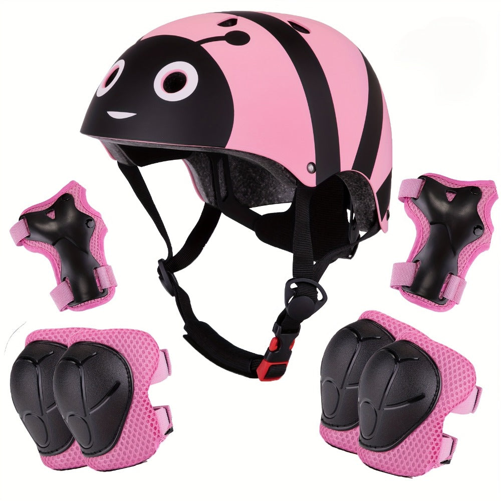 Kids Bike Helmet with Knee and Elbow Pads, Adjustable Gear Set for Ages 5-14, 350g with Ventilation — image 5