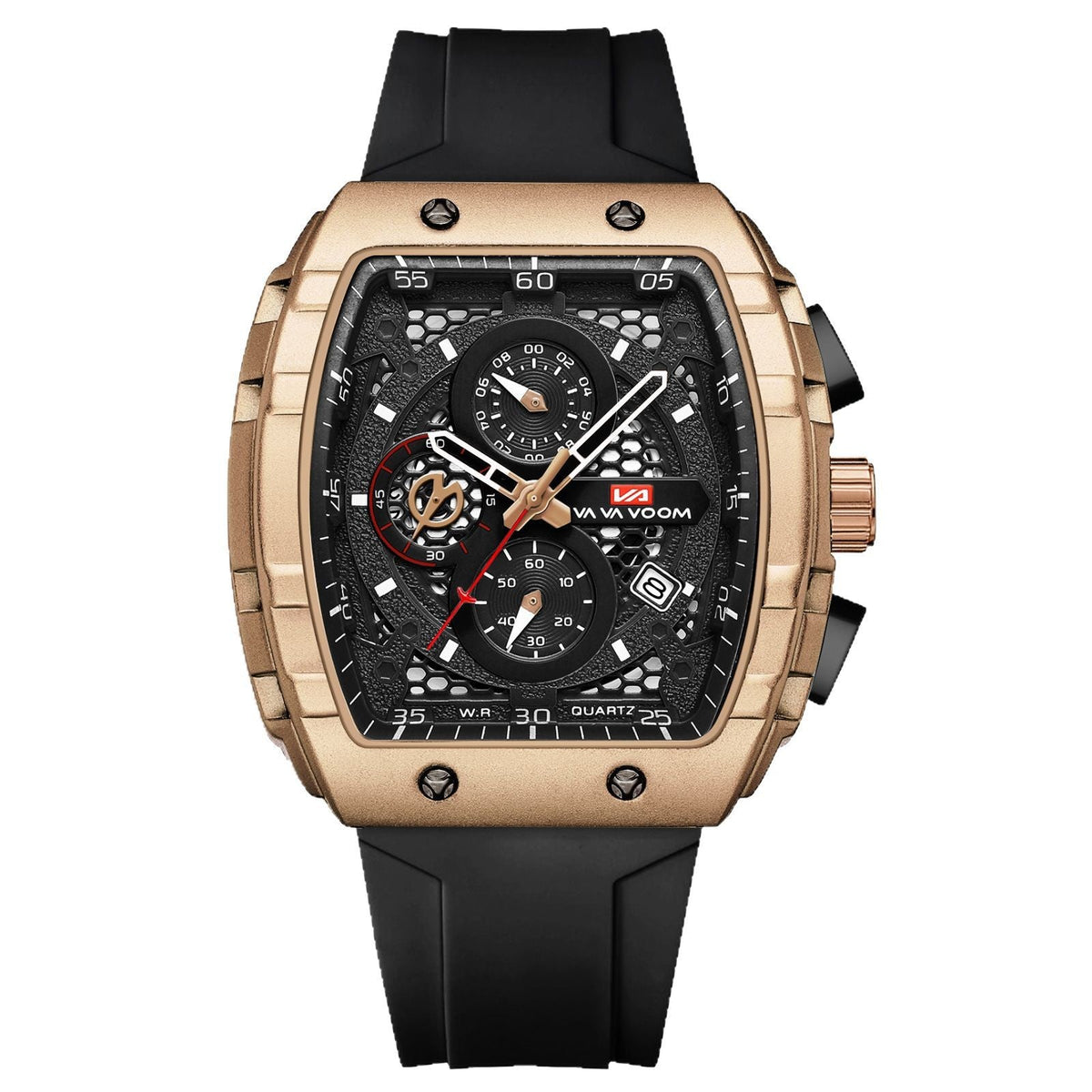 Multifunctional Business Waterproof Calendar Wine Barrel Non-automatic Mechanical Watch