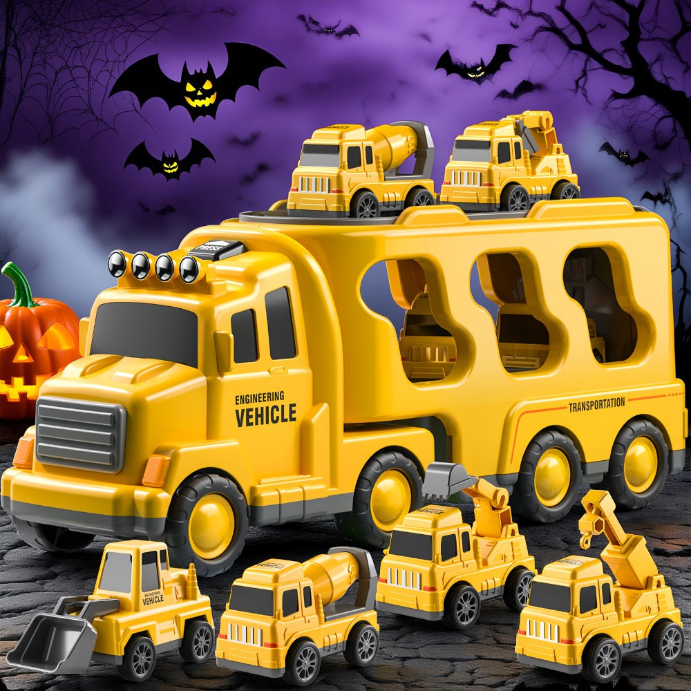 Construction Carrier Truck Toy Set for Kids Ages 3-7 with the Listed Color, Size or Set Options for Everyday Use — image 3
