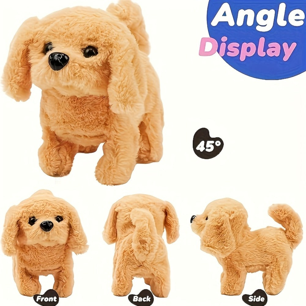 Plush Electric Puppy Toy That Walks & Barks, Interactive Electronic Pet with Plush & Gift Box, Parent-Child Companion — image