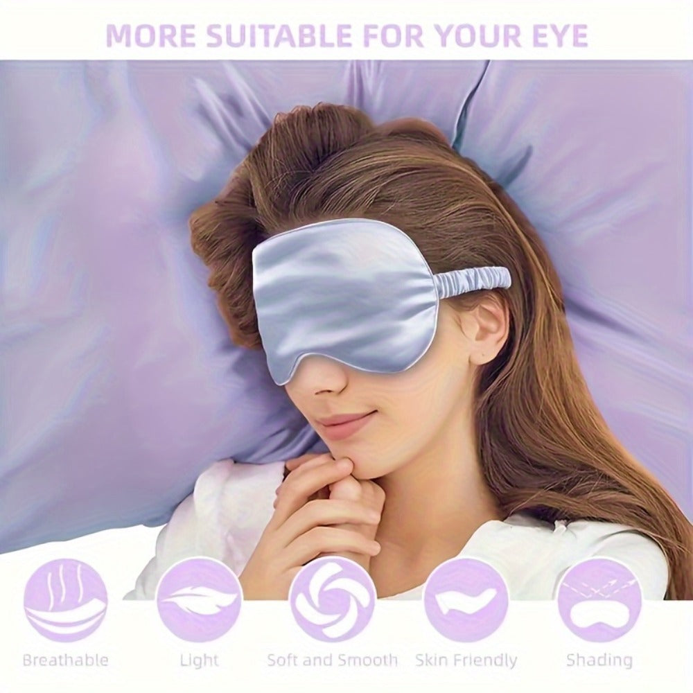 Heatless Curling Set 12pcs Overnight Sleep Hair Curlers Satin Sleep Cap Eye Mask Facial Roller Hairband Storage Bag No Heat D