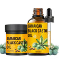 Two-Piece Jamaican Black Castor Oil Hair Care Set with Coordinated Oil and Cream Containers — image 9