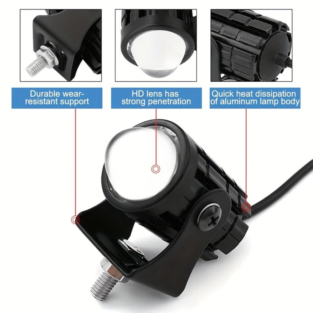 Dual-Color LED Vehicle Work Light Set, Two-Piece 8–80 V Pair with 6000 K White and 3000 K Yellow Output — image 3