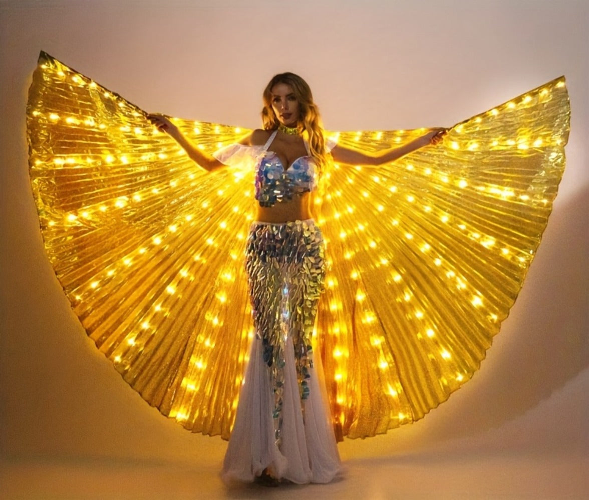 LED Feather Dance Costume Glowing Luminous with the Listed Color, Size or Set Options for Everyday Use — image 26