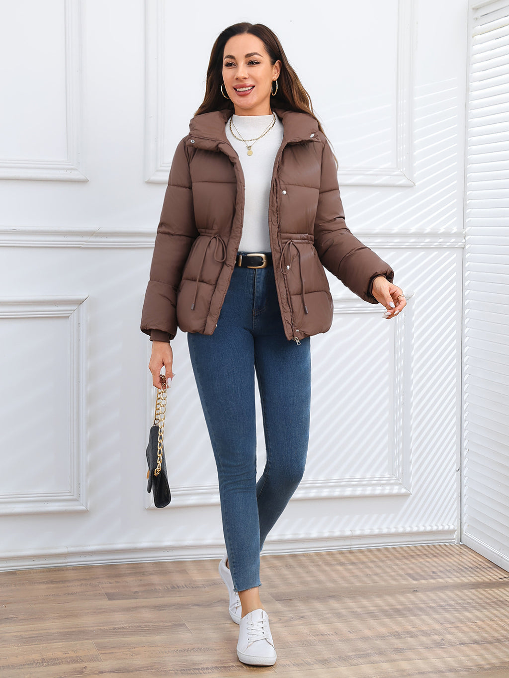 Women Puffer Coat Cotton-padded Jacket Cotton-padded