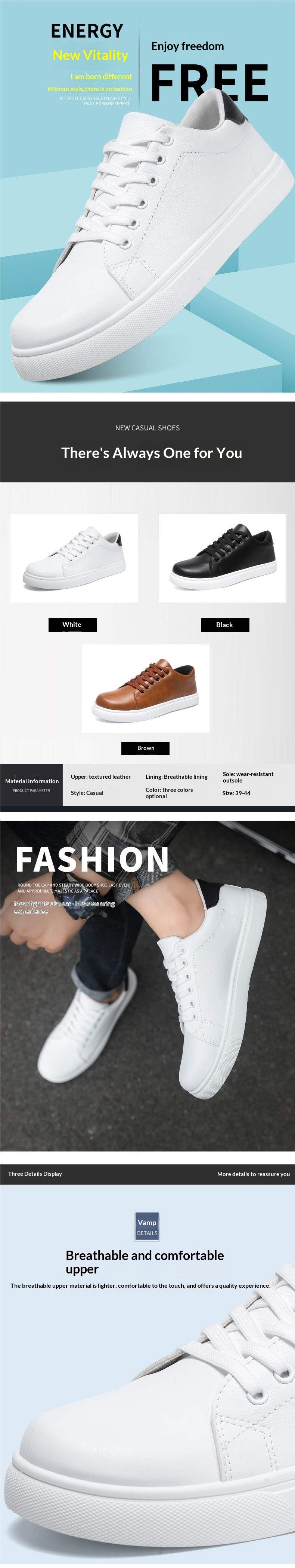 Men's Four-season Casual Trendy Low-top Sneakers For Teens