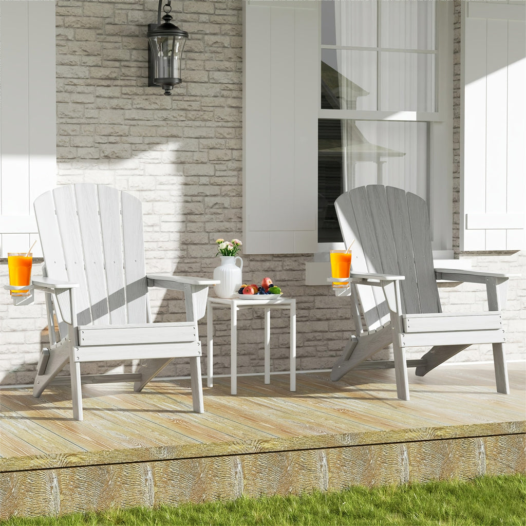 Folding Adirondack Chair with Cup Holder – HDPE All-Weather Outdoor Patio Chair — image 6