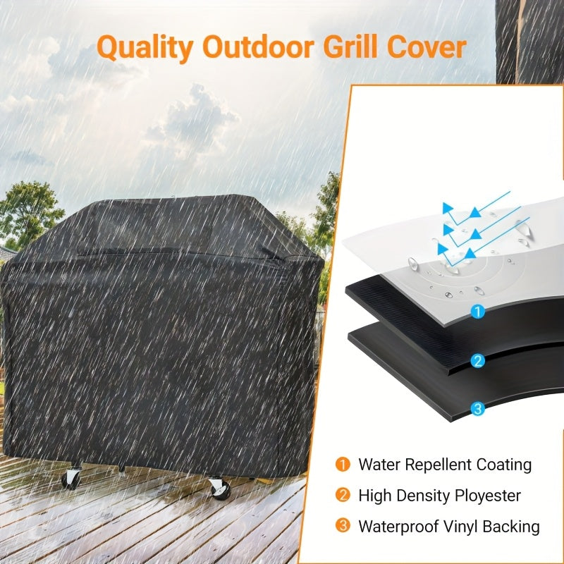 Propane Gas Grill Stainless Steel 3 & 4 Burner Outdoor BBQ Grill with Side Burner, Grill Cover & 344 Sq In Cooking Surface — 