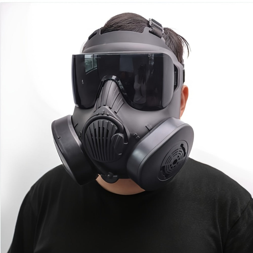 Tactical CS Costume Prop Mask Plastic Airsoft Style – Military Face Mask for Men Halloween Cosplay Role Play CS Simulation Ou