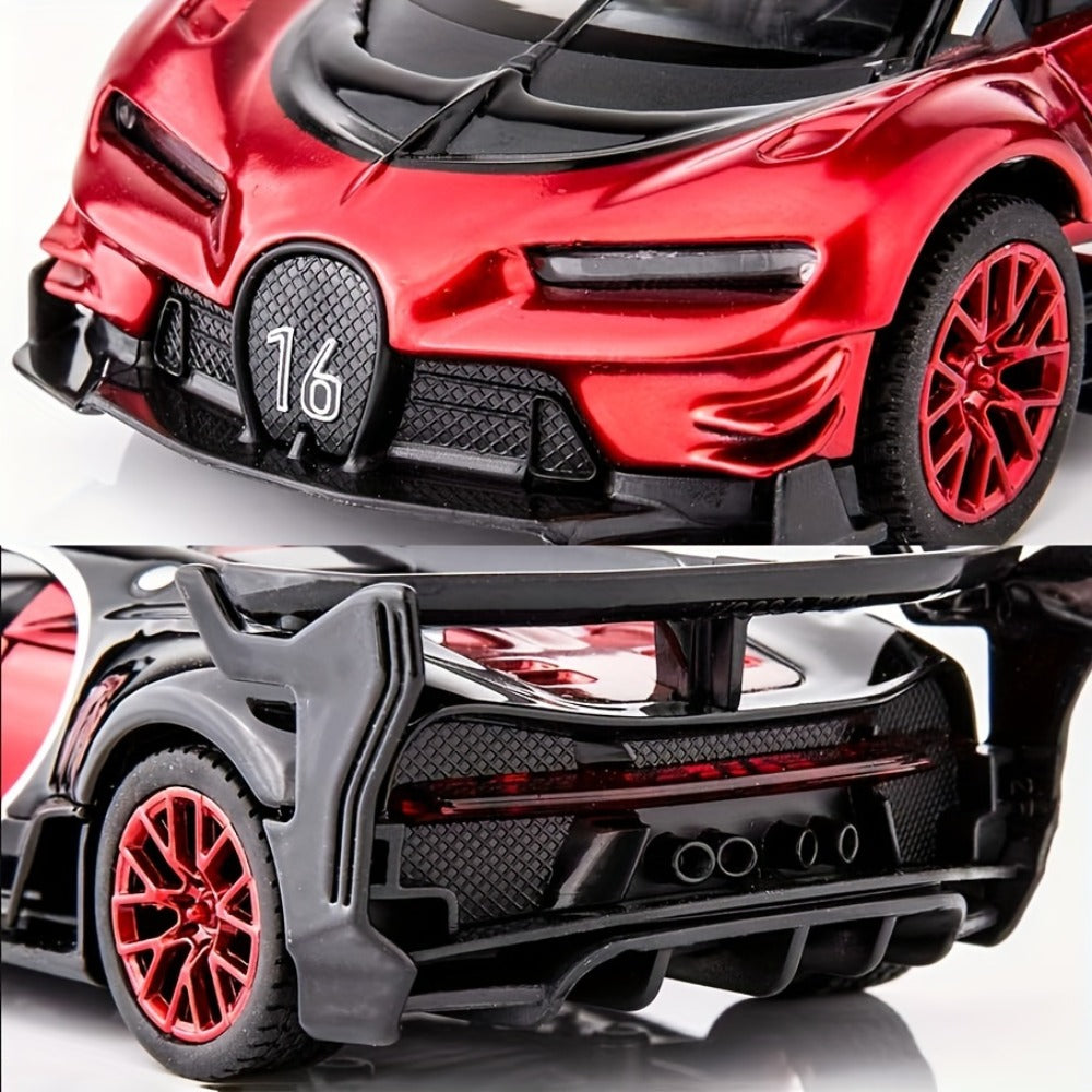 1:32 Vision GT Supercar Die-Cast Pull-Back Toy Car with Lights & Sounds, Zinc Alloy Model Car for Kids & Collectors — image 7