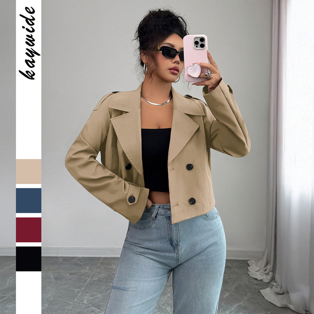 Casual Minimalist Long Sleeve Jacket Vest Coat Women