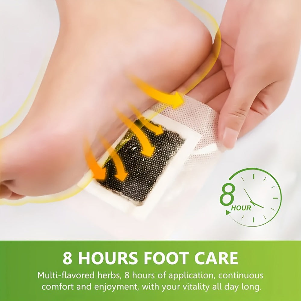 Foot Detox Pads Value Set 50pcs & 150pcs – Bamboo Vinegar & Ginger Deep Cleansing Overnight Patches, Alcohol-Free Natural Pla