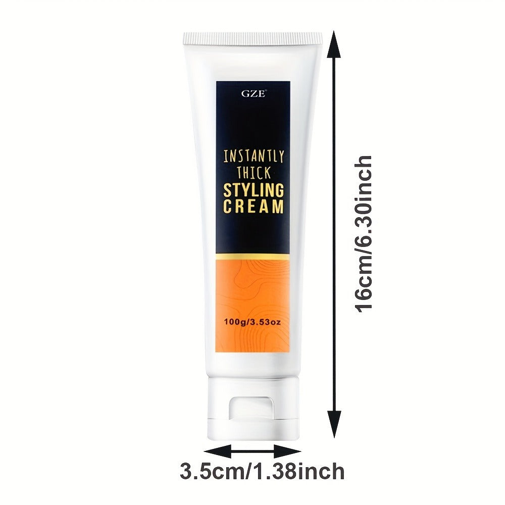 GIZE 100g Hair Styling Cream in Black-and-White Squeeze Tube for Hair Texture Styling Application — image 5