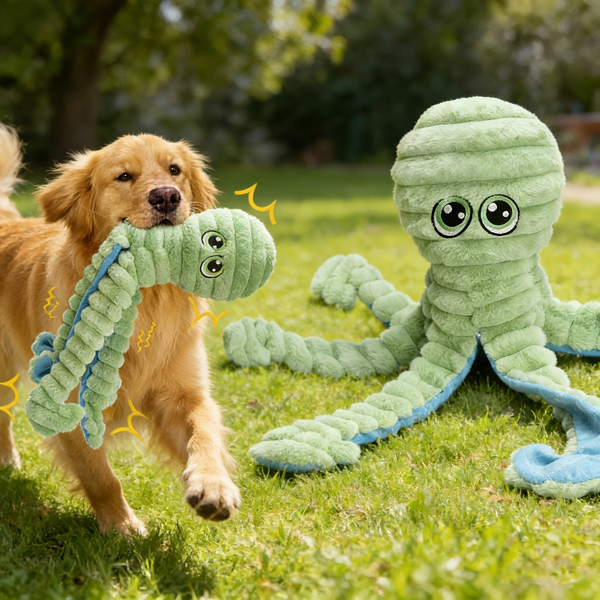 Octopus Dog Toy with the Textured Tentacles for Supervised Play — image 1
