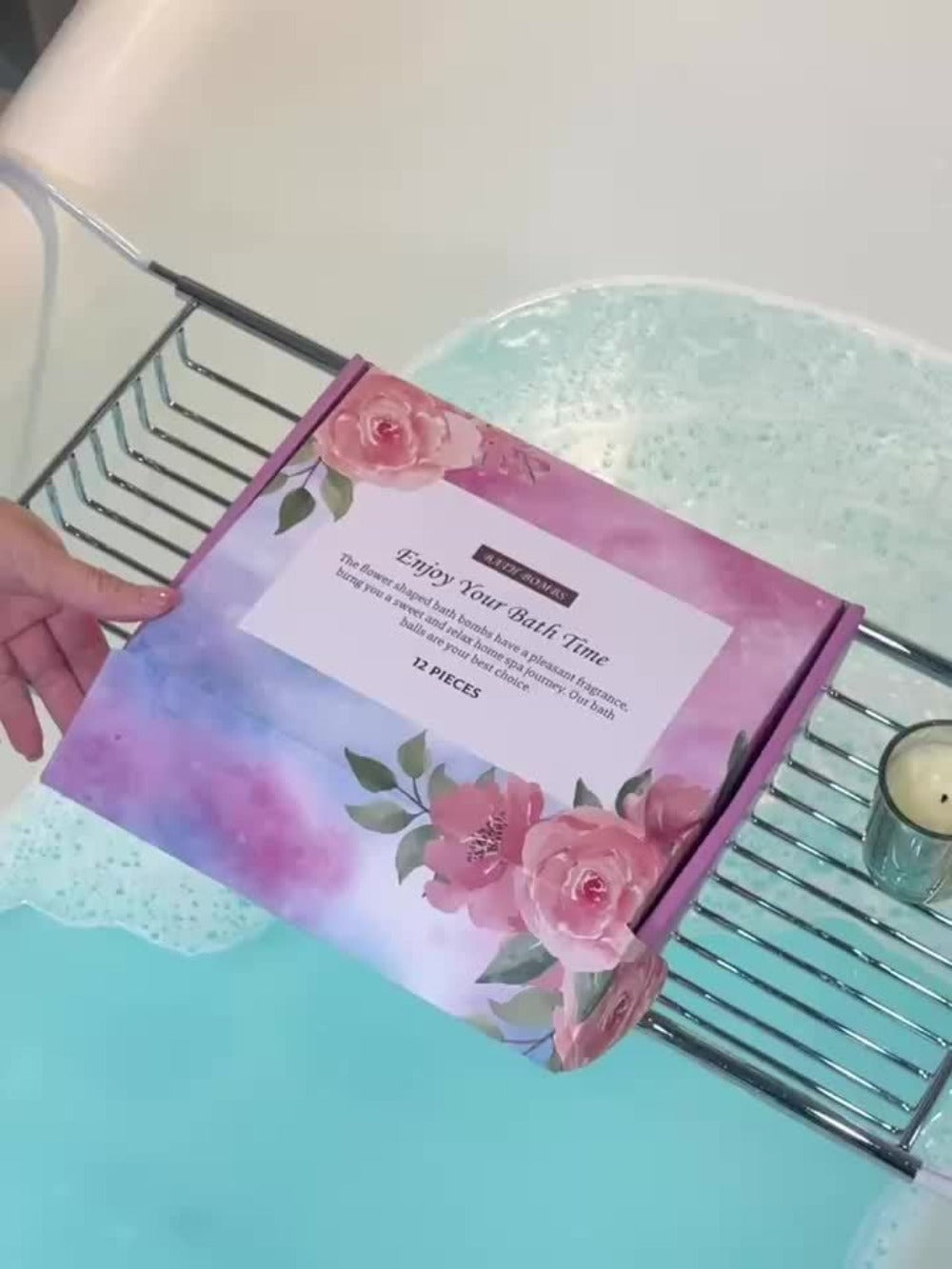 Bath Bombs, 12-Piece Shea Butter and Essential Oil Gift Set with Assorted Round Fizzers and Fragrance Labels — image 11