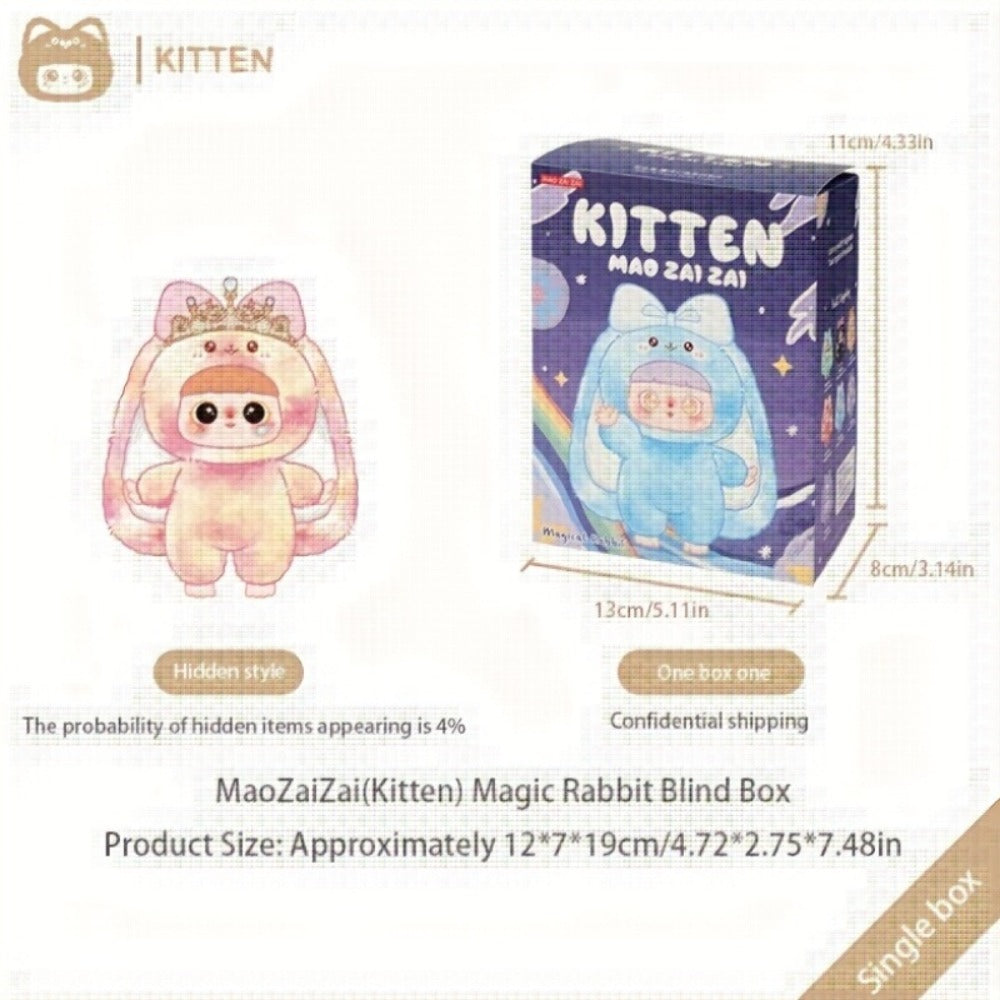 Plush Toy Kawaii Rabbit with Detachable Face Panel and Assorted Character Styling for Display — image 13