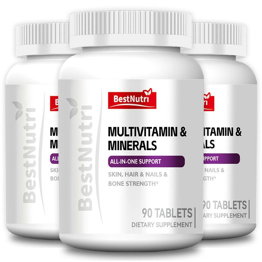 Multivitamin & Minerals All-in-One Daily Supplement for Skin, Hair & Nails, Bone Strength & Immune Support — image 3