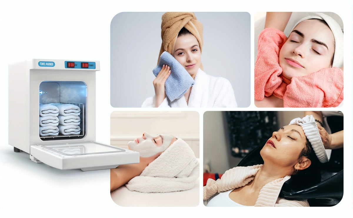 Hot Towel Warmer with Cabinet 1.32 Gal 2-in-1 Heating and UV for Salon — image 13