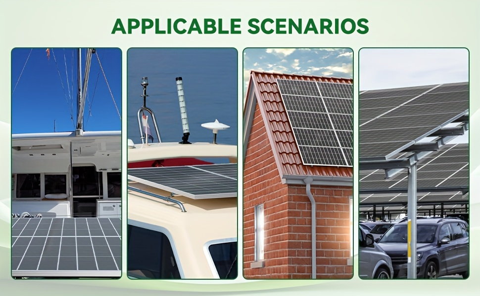 Two-Piece 400W Total Solar Panel Kit with 200W Modules, 148 x 67 cm Frames and PV Cables Pictured — image 12