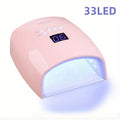 Rechargeable UV LED Nail Lamp with 33 Light Beads, Four-Button Display and Three Style Options — image 12