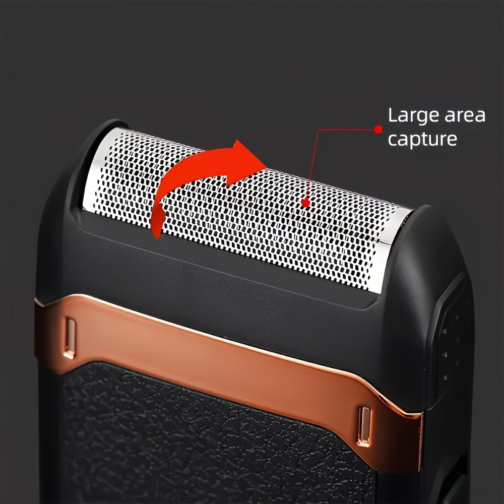 Black Foil Electric Shaver with Flip-Up Sideburn Trimmer, Rechargeable Body and 3.8-Inch Pictured Height — image 8