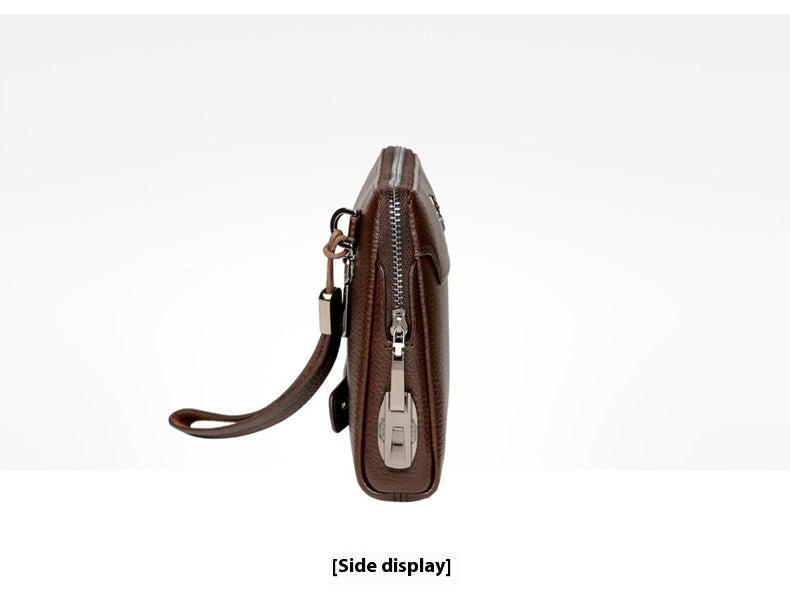Men's Leather Clutch Anti-theft Password Lock