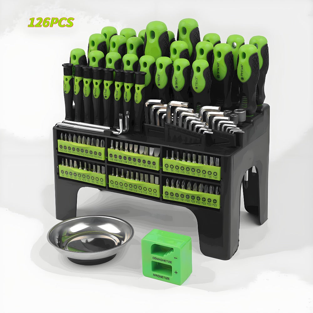 Screwdriver and Bit Organizer Set with 100-, 118- or 126-Piece Color-Coded Rack Configurations — image 17