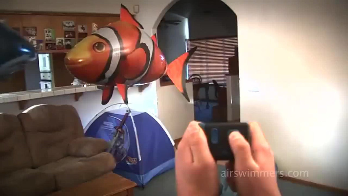 RC Inflatable Clownfish Balloon, Remote Control Flying Fish Toy for Kids Birthday Party, Wedding & Home Decor — image 9