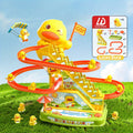 Electric Duck Climbing Stairs Toy with Music, 6 Ducklings Slide Loop Toy for Kids Ages 3 4 5 6, Fun Interactive Toy for Boys 