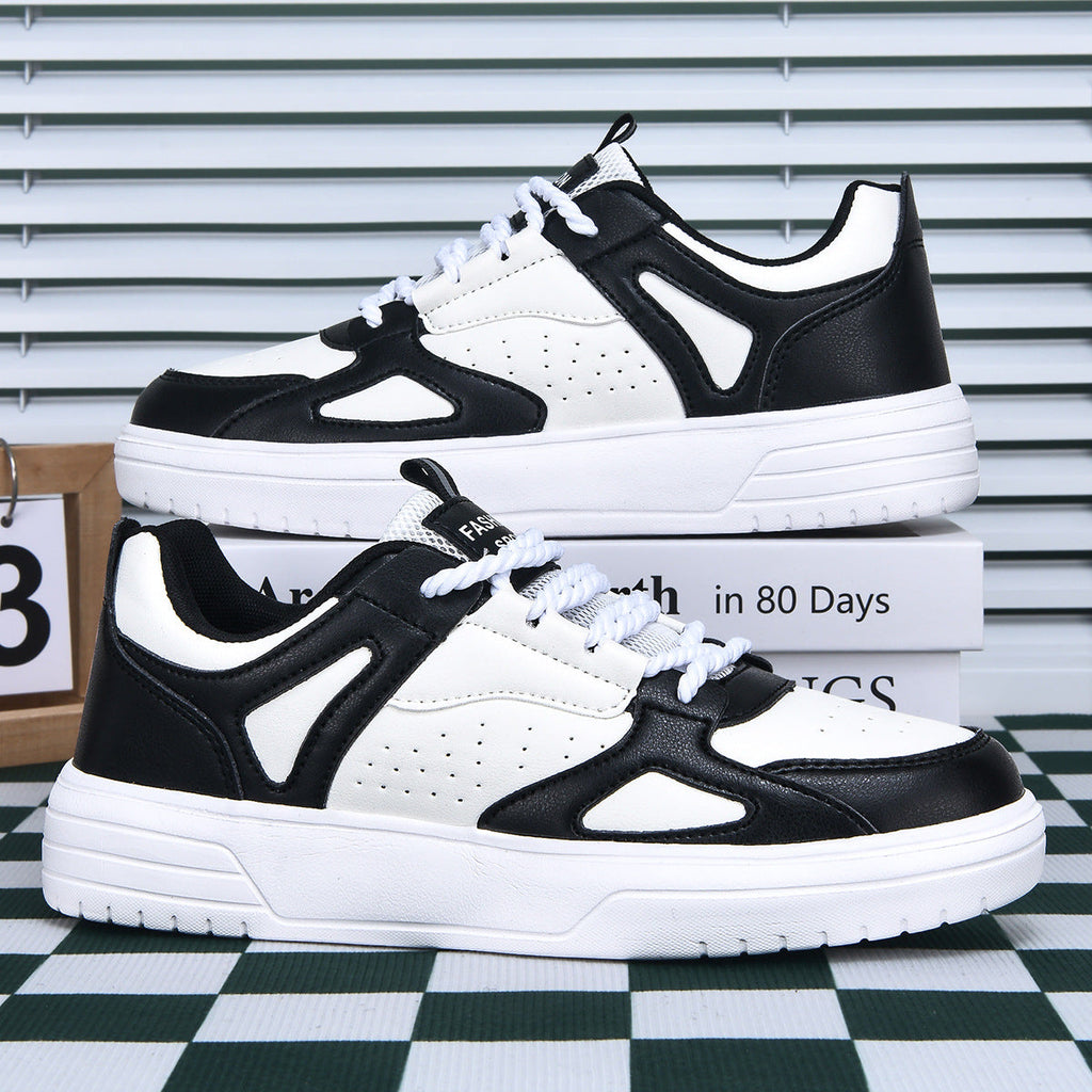 Classic White Skateboard Shoes - Unisex Low-Top Casual Trainers