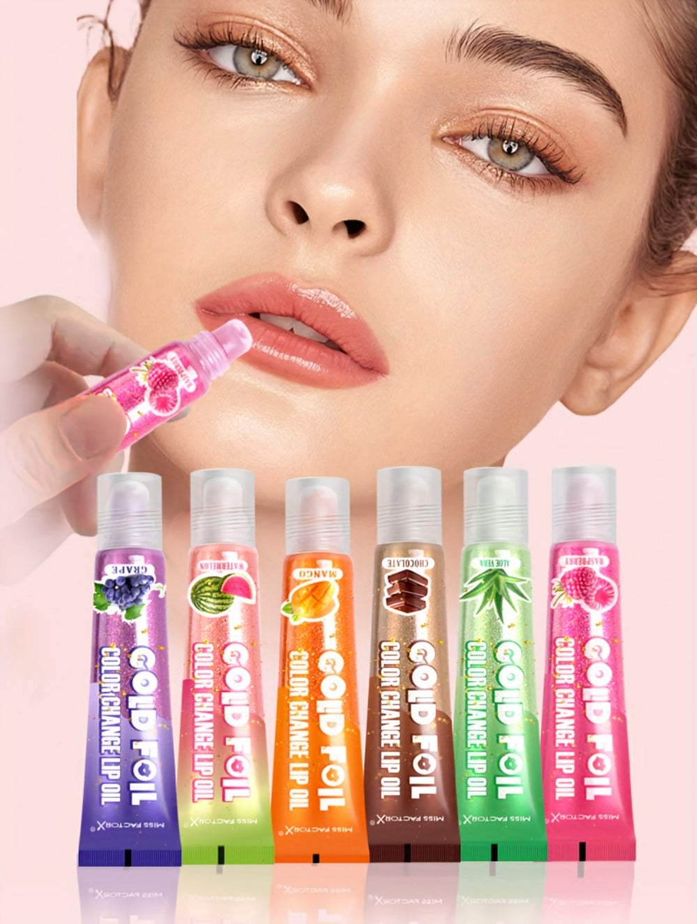 pH Color Changing Lip Balm Set 6pcs 6 Fragrances – Deep Moisturizing Brightening Glossy Tinted Lip Care, 0.51oz Each — image 