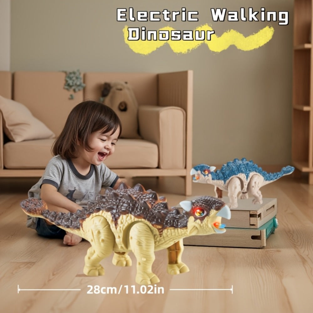 Walking Dinosaur Toy with Sound & Light, Realistic Triceratops & Dragon Dinosaur Figures for Kids — image 10