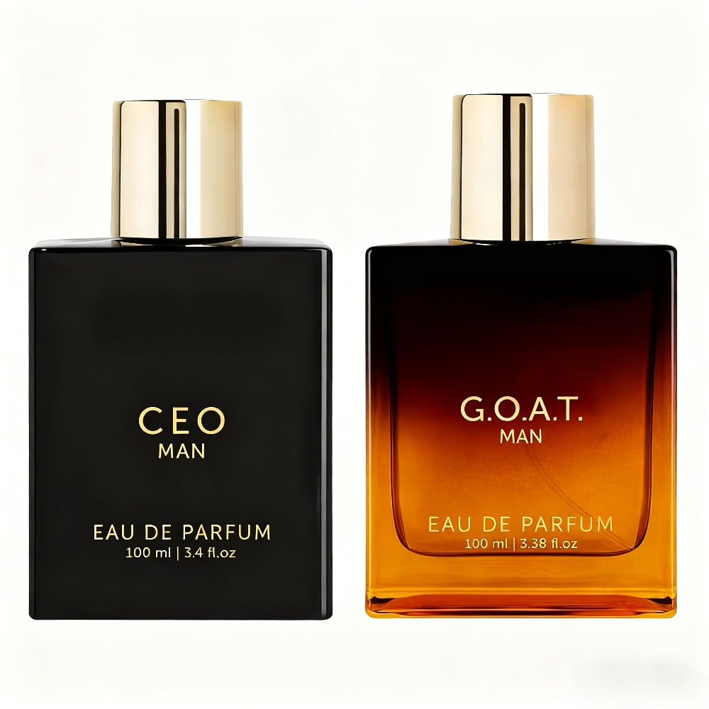 Eau de Parfum CEO & GOAT for Men 100ml in Black-and-Gold Bottles with 2 Source Styles for Daily Wear — image 1