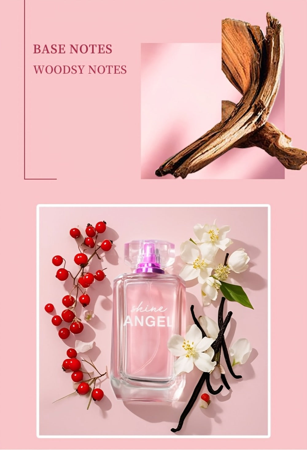 Floral Gourmand Perfume for Women Eau de Parfum 3.4oz Vanilla Jasmine Red Berries EDP Spray for Bath Time, Home Spa and Perso