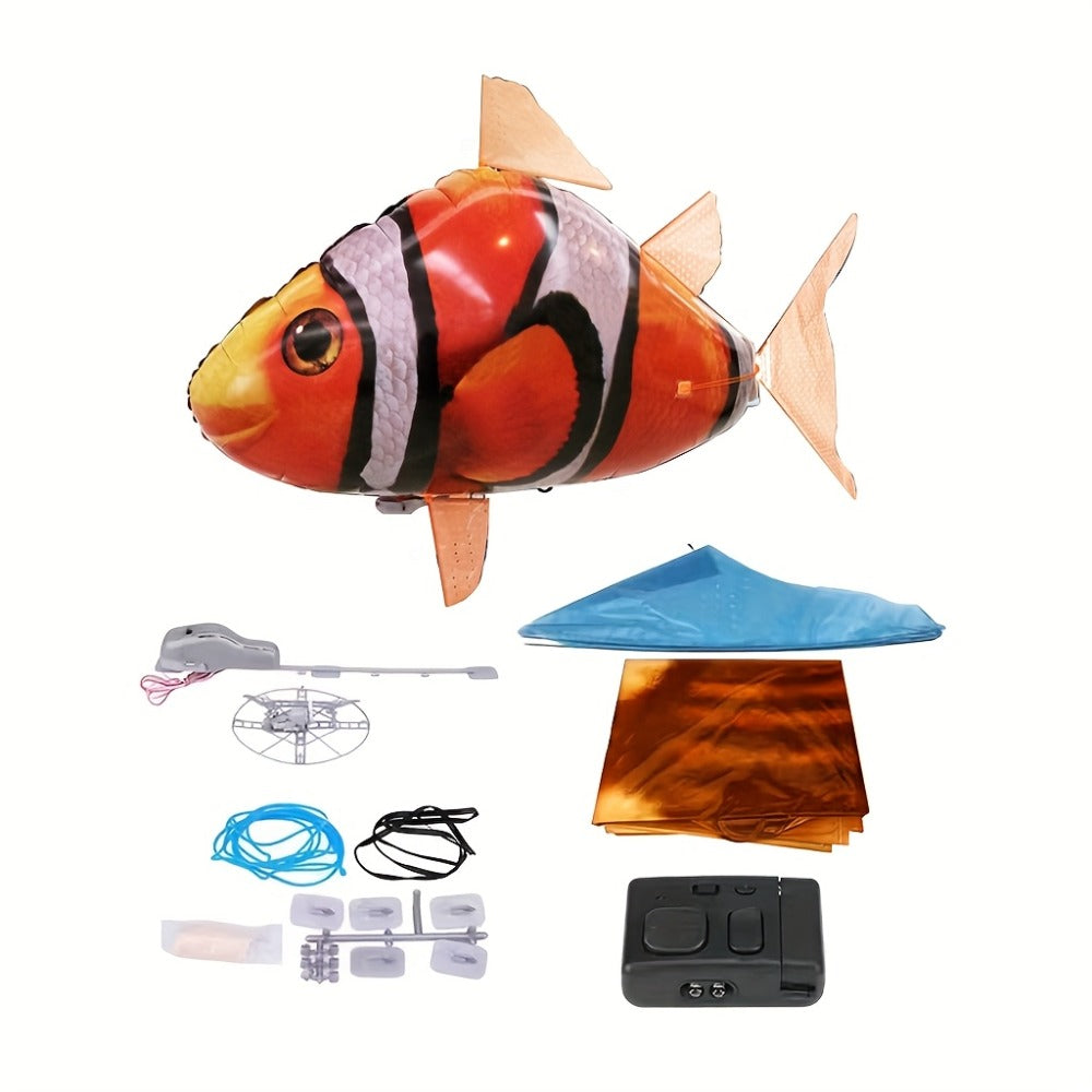 RC Inflatable Clownfish Balloon, Remote Control Flying Fish Toy for Kids Birthday Party, Wedding & Home Decor — image 6