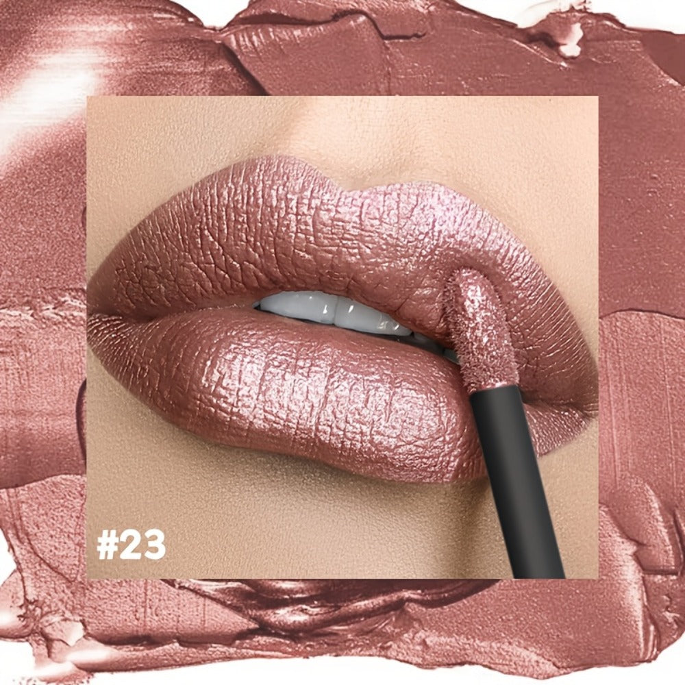 Metallic Shimmer Lip Gloss with Wand Applicator and Eleven Numbered Shade Options from 13 to 24 — image 10