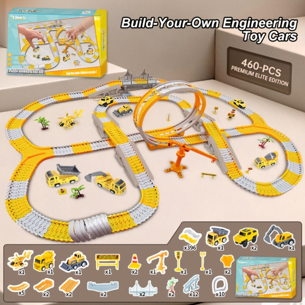 Roller Coaster Track Set 467pcs for Kids Ages 3 4 5 6 7 8 with the Listed Color, Size or Set Options for Everyday Use — image