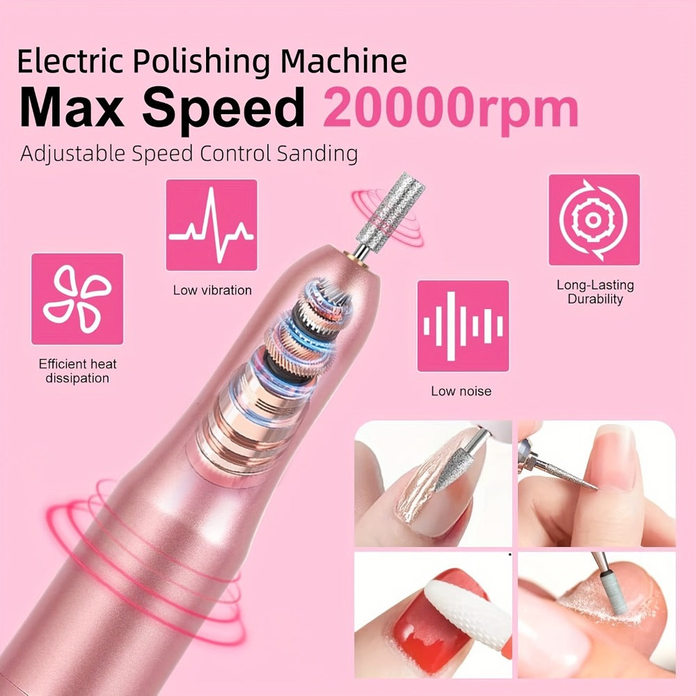 Complete Acrylic Nail Kit with Drill & UV LED Light, Colored Acrylic Powders & All Tools Included — image 3